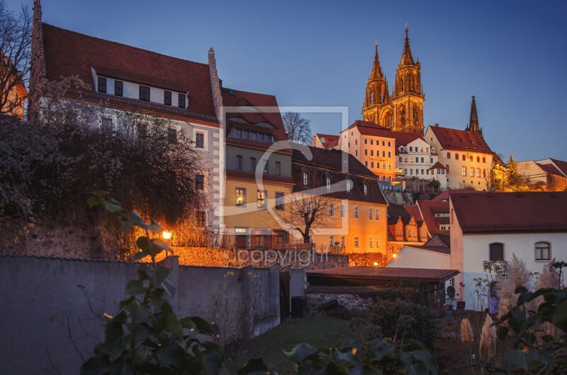 Fotogeschenk - Motiv 'Leinewebergasse und Albrechtsburg'