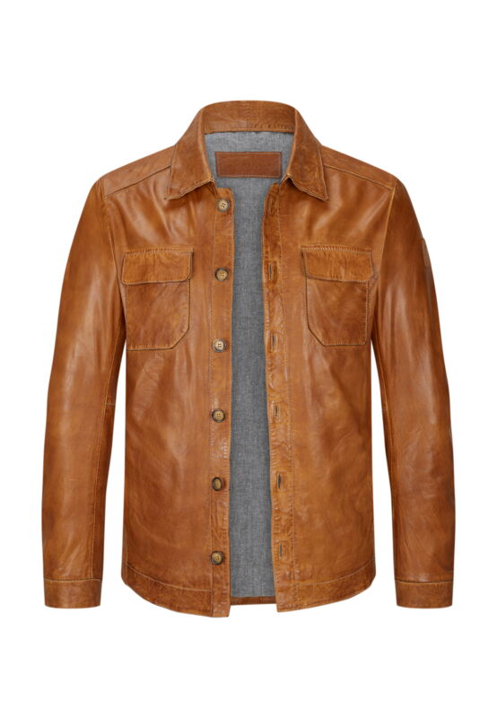 Jacke MSFerry aus handgewachstem Lammleder von Milestone