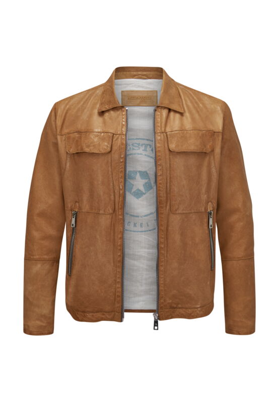 Lederjacke MS Boston von Milestone Größe 50