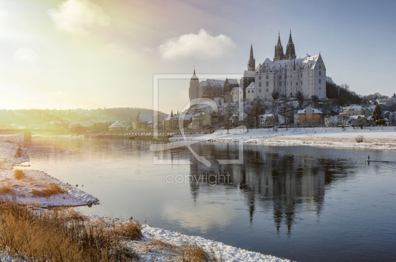 Fotogeschenk - Motiv 'Verschneite Albrechtsburg'