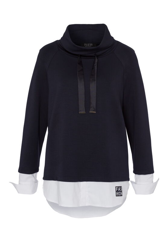 Modisches Sweatshirt mit Bluseneinsatz von TUZZI
