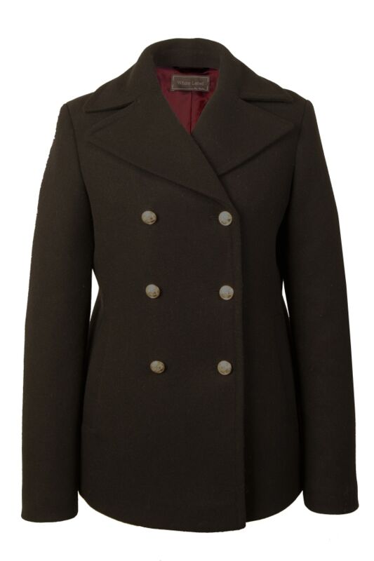 Femininer Zweireiher in schwarz