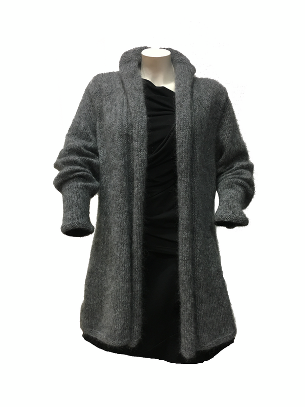 handmade Lange Strickjacke