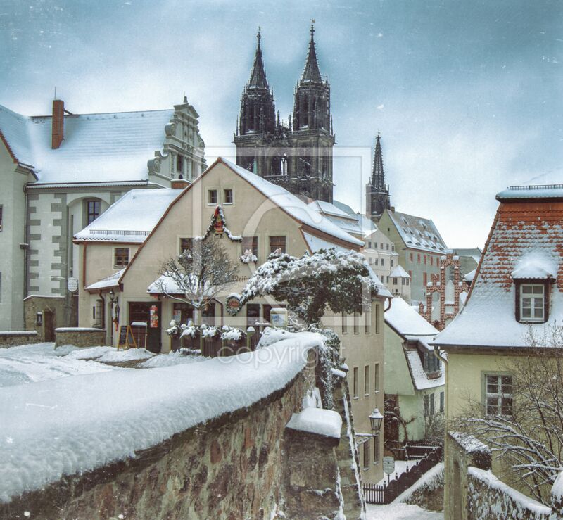 Fotogeschenk - Motiv 'Winter an der Freiheit in Meißen'