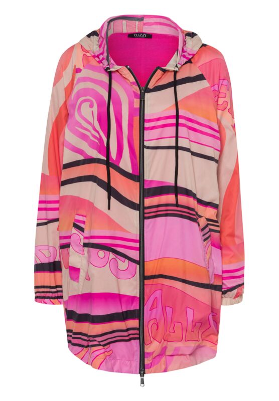 Farbige Windjacke mit modernen Mustern von Tuzzi