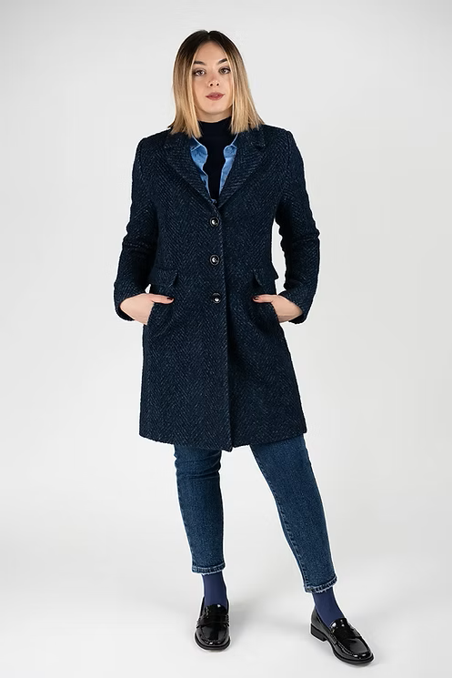 Blauer Blazer- Mantel Gr. 42