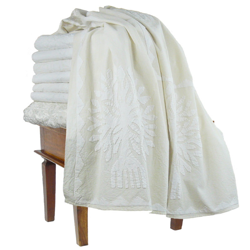 Kleine Decke 'Lebensbaum' weiß