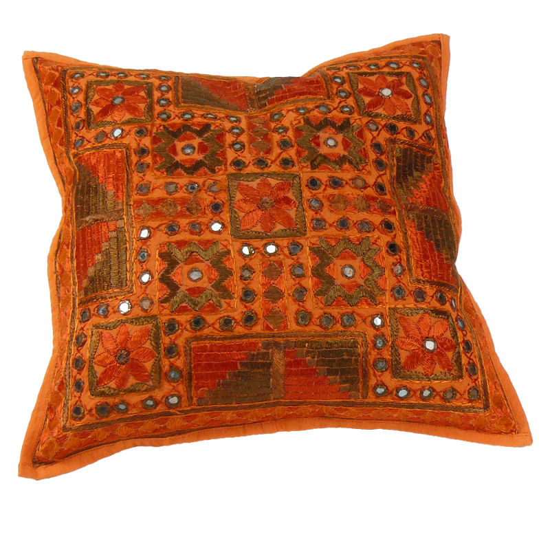 Kharak-Kissen - Rotbraun