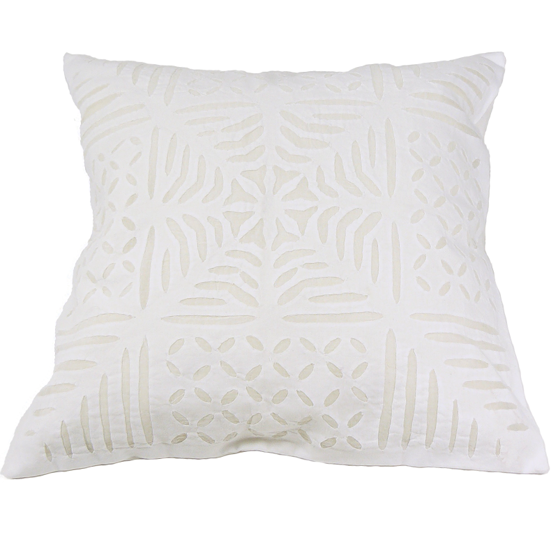 Cutwork-Kissen - Weiß